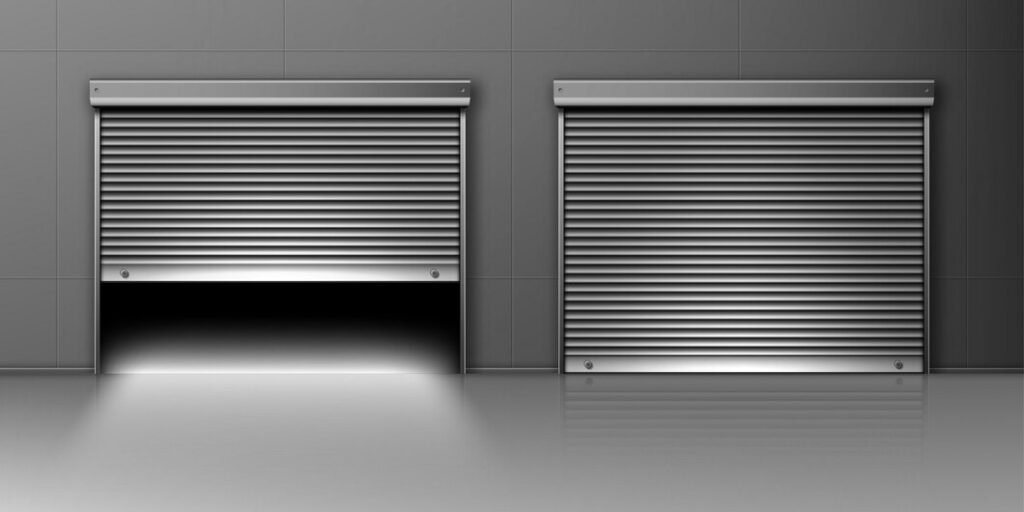 garage-doors-hangar-entrance-with-roller-shutters_107791-2849